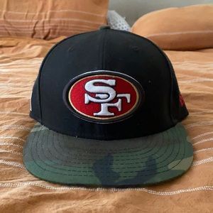 New Era SF Niners SnapBack - Black/red/gold/camo